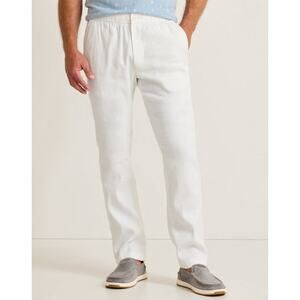 Tommy Bahama Beach Coast Stretch Linen Straight Pants US Men's XL